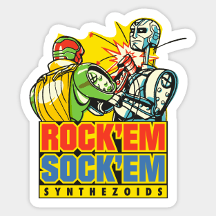 Rock'em Sock'em Synthezoids Sticker